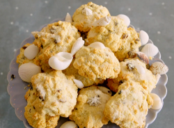 Megan’s Cornish rock cakes with sea shells on Matilda and the Ramsay Bunch