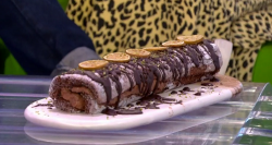 Nadiya Hussain chocolate lime roll on The One show