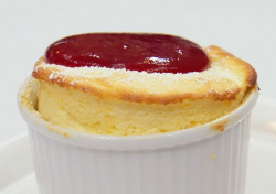 Dillian Whyte’s raspberry and passionfruit souffle on Celebrity Masterchef 2019