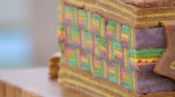 Alice’s chocolate, orange and salted caramel kaleidoscope sarawak layer cake on The Great  ...