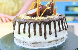 Alice’s chocolate, pear, ginger and maple cake on the Great British Bake Off 2019 final