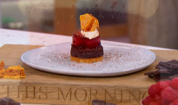 Greg Rutherford’s MasterChef chocolate cremeux with honeycomb dessert on This Morning