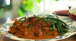 Craig Revel Horwood’s goulash with chestnuts and green beans on Lorraine