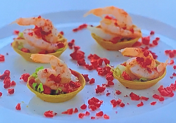 Richard Bainbridge prawn cocktail tartlets on My Favourite Dishes