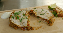 Dylan and Roo’s spicy bean quesadilla on Eat Well For Less?