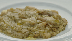 Christine’s haricot bean stew with pig skin and walnut oil on Rick Stein’s Secret France