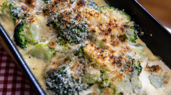 Lisa Faulkner Broccoli gratin on  John and Lisa’s Weekend Kitchen