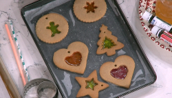 Juliet Sear’s ginger bread stain glass windows Christmas Decorations on This Morning