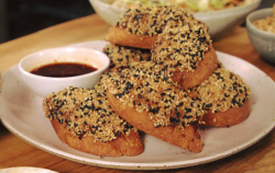 Nadia Sawalha’s Chinese sesame prawn toast on Nadia’s Family Feasts