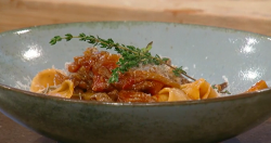 Gennaro Contaldo slow cooked ragu of wild mushrooms with pappardelle pasta on Saturday Kitchen