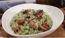 Isaac Carew’s mushroom risotto on This Morning