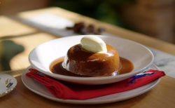 Tohn Torode sticky toffee pudding with dates and butterscotch sauce on John and Lisa’s Wee ...