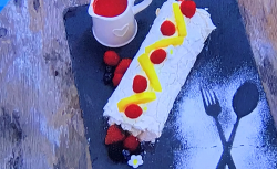 Karina’s summer meringue roulade on Junior Bake Off 2019