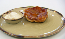 Yaz’s apple tarte tatin with tobacco ice cream on Masterchef The Professional