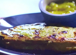 Jack Stein’s Welsh rarebit (cheese on toast) with piccalilli on Jack Stein: Inside the box