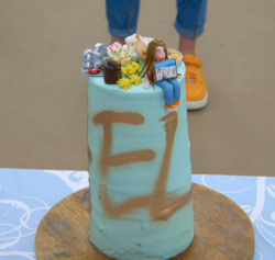 Eliza’s on top of the world cake on Junior Bake Off 2019 Final