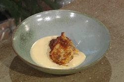 Matt Tebbutt’s bread pudding with rum custard on Saturday Kitchen