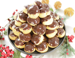 Juliet Sear Chocolate Orange Profiterole Tower on Beautiful Baking with Juliet Sear