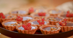 Juliet Sear’s salted milk chocolate ganache tarts on  Beautiful Baking with Juliet Sear