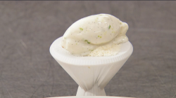 Yan’s coconut and lime zest ice cream on MasterChef The Professionals 2019