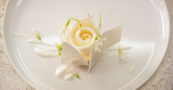 Ollie Dabbous’s coconut mousse and ice cream dessert on Masterchef The Professionals 2019