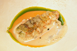 Gareth Ward’s garlic prawn dish on Masterchef The Professional 2019