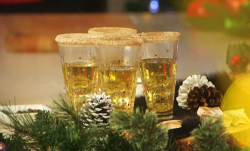 Nadia Sawalha’s gluehwein with orange, brandy and cloves on John and Lisa’s Weekend  ...