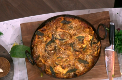 Jamie Oliver’s aubergine and sage lasagne for a festive feast on This Morning