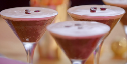 John Torode’s espresso martini with vodka and coffee beans on John and Lisa’s Weeken ...