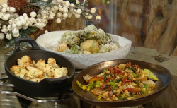 Jane Baxter’s Cauliflower cheese with maple syrup and Dijon mustard on Saturday Kitchen