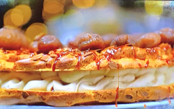 James Martin Gateau Paris-brest with a chestnut purée no James Martin Christmas with friends