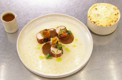 Yan’s grandma rabbit stew with polenta and ale on Masterchef The Professionals 2019