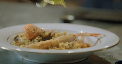 Antwan’s seafood rice dish on Rick Stein’s Secret France