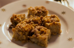 Nigella Lawson’s panettone stuffing squares on Saturday kitchen