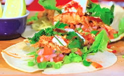 John Gregory-Smith’s Turkey taco board on Sunday Brunch