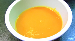 Dani Harmer’s butternut squash and sweet potato soup on Celebrity Come Dine With Me 2020