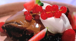 Simon Rimmer’s chocolate bar pudding on Sunday Brunch