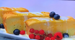 Simon Rimmer’s golden syrup and custard loaf cake on Sunday Brunch