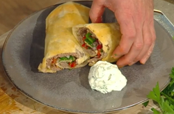 Matt Tebbutt’s Turkish goat mince with flat bread on Saturday Kitchen