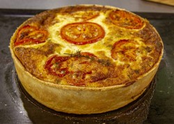 James Martin quiche with bacon and onions on James Martin’s Saturday Morning