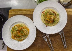 James Martin Ginger and Lemongrass Risotto with Salmon and Scallops on James Martin’s Satu ...