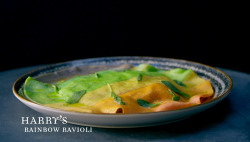 Harry’s rainbow ravioli on Crazy Delicious