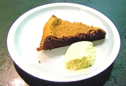 Dani Harmer’s chocolate and cardamom torte on Celebrity Come Dine With Me 2020