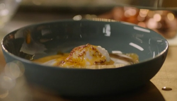 Nigella Lawson Turkish eggs with Greek yoghurt, sea salt and chilli butter sauce on Saturday kitchen