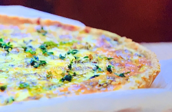 Jamie Oliver’s watercress and Cheddar cheese tart on Jamie and Jimmy’s Friday Night Feast