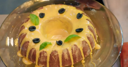 Lily’s pizza bundt cake with cornbread on Crazy Delicious