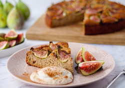 Tonia Buxton’s  Fig and almond Cake with Orange Blossom Yoghurt on Sunday Brunch