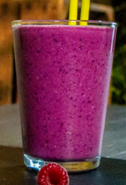 Ian and Henry (Bosh)’s Berry Boost Snack Hack Smoothie  on Living on the Veg