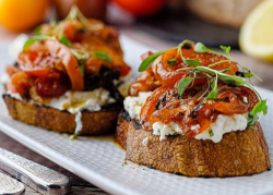 Simon Rimmer’s Roasted Tomato and Ricotta Toasts on Sunday Brunch