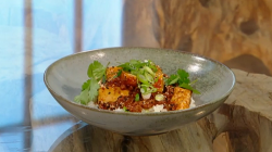 Jordan Bourke Korean mapo tofu on Saturday Kitchen